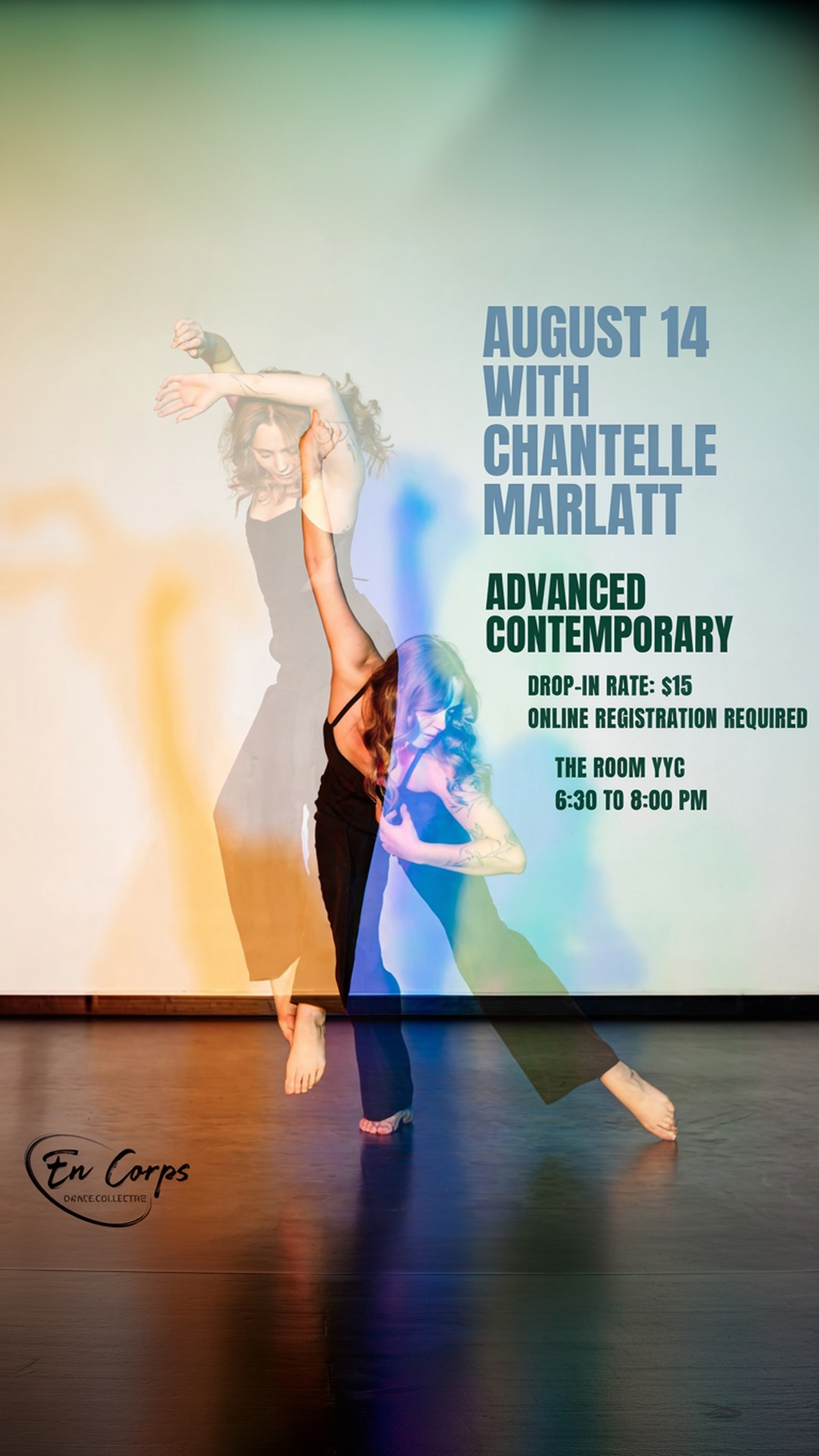 en corps dance collective class with chantelle