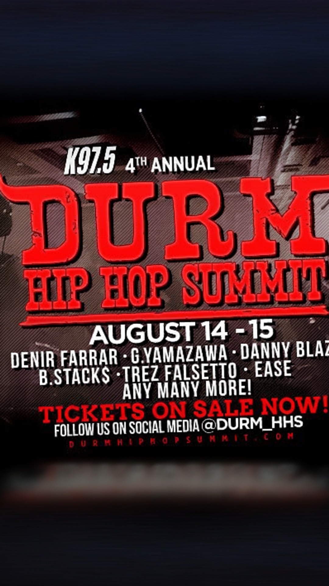 k97.5 4th annual durham hip hop summit