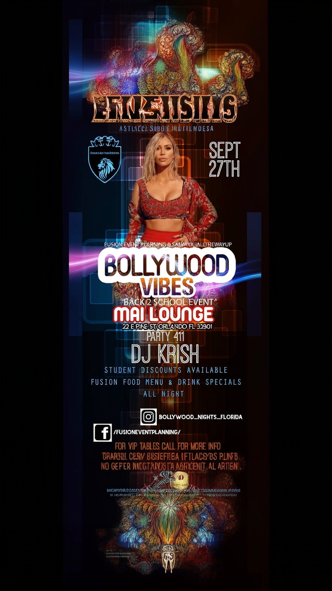 bollywood vibes - back 2 school event