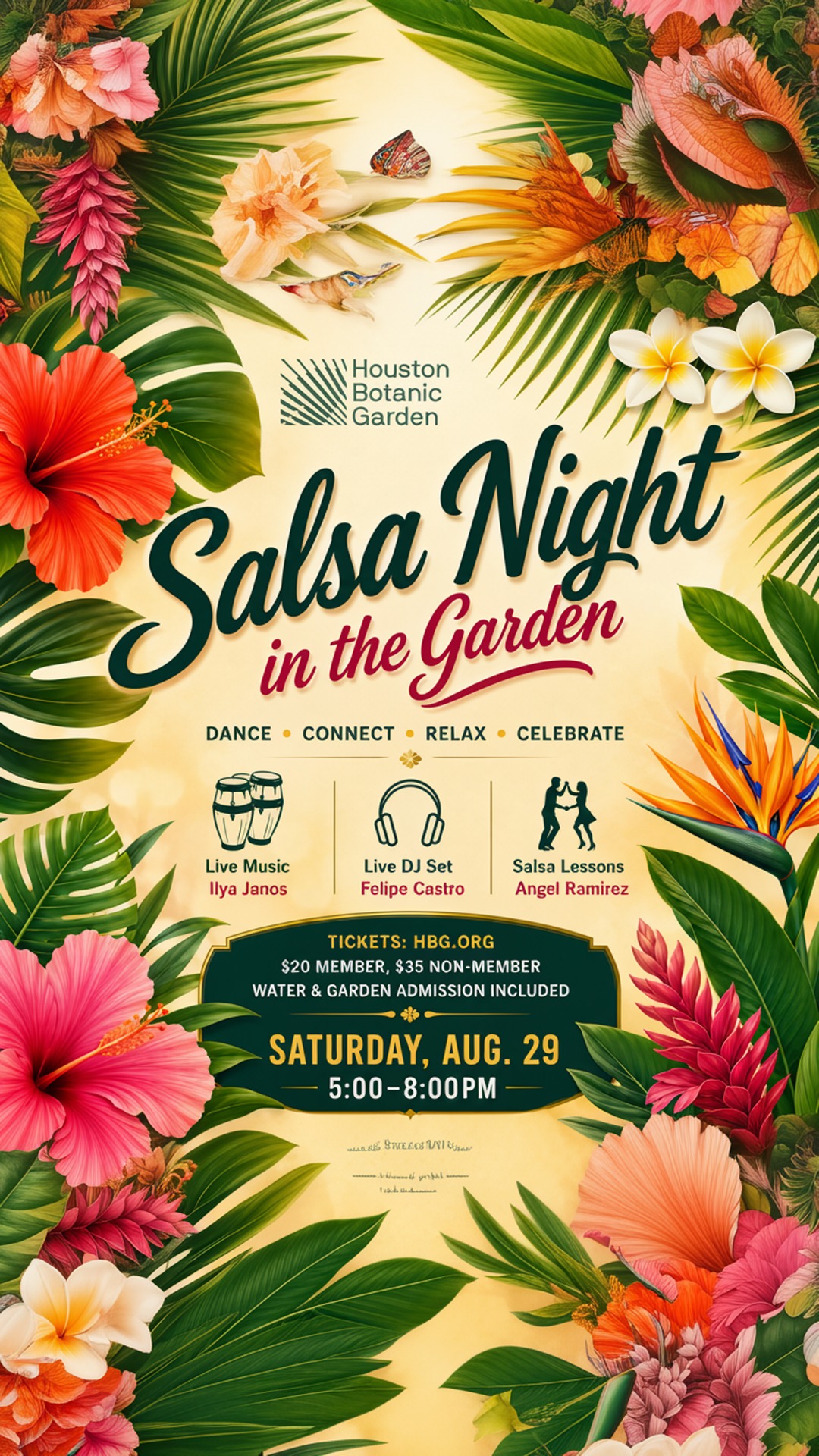 salsa night in the garden