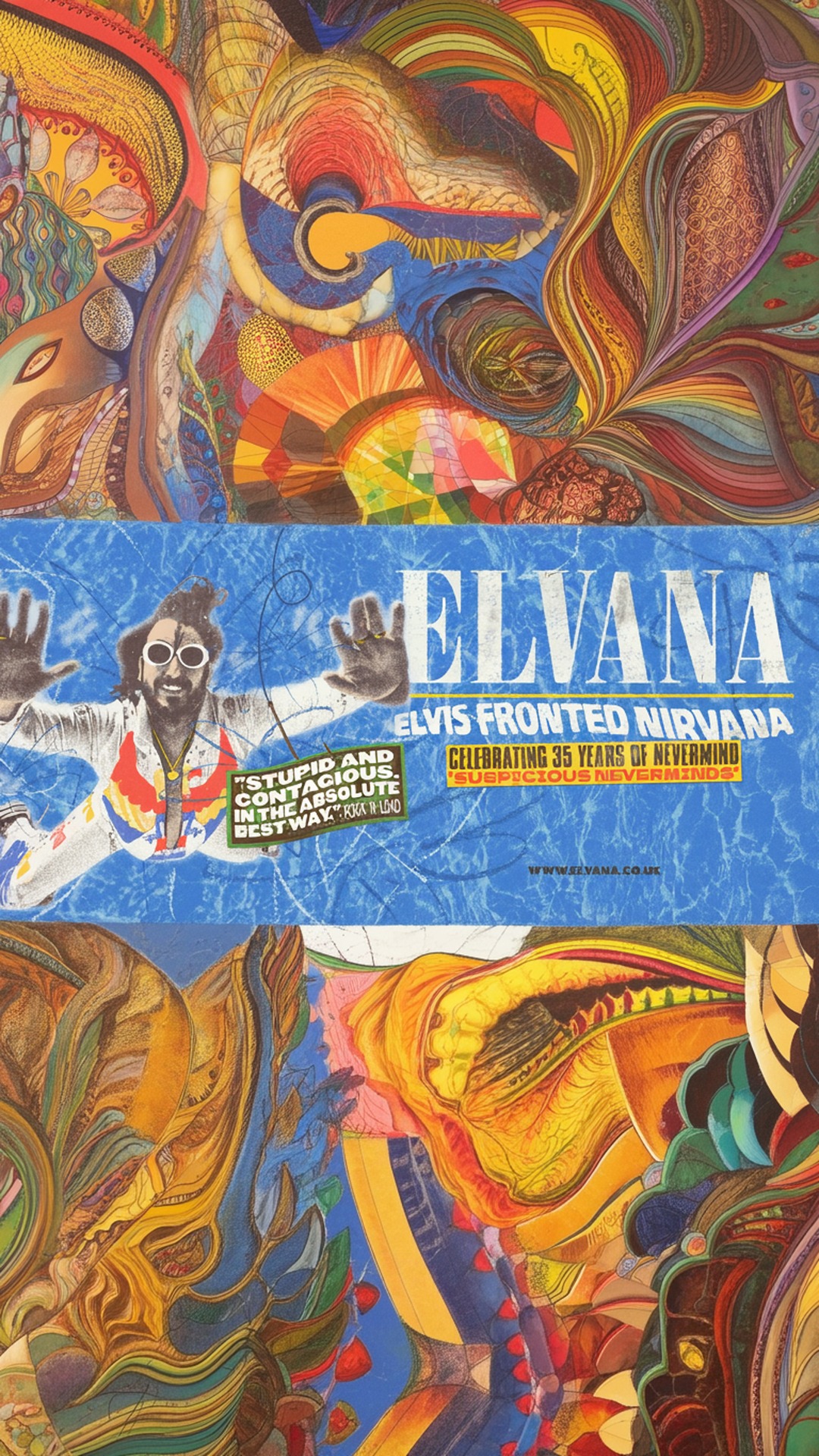 elvana elvis fronted nirvana - stoke sugarmill