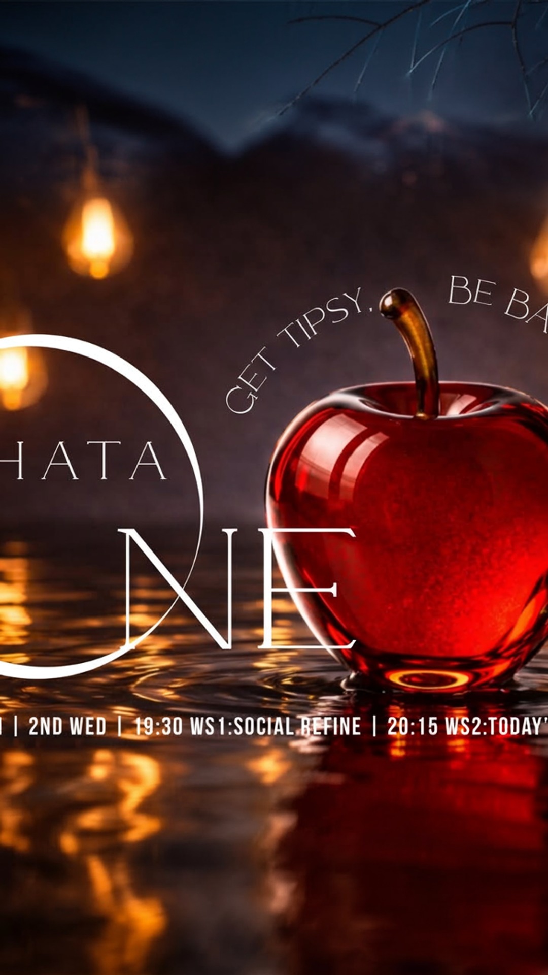bachata one🍎 get tipsy, be bachata…!🍷