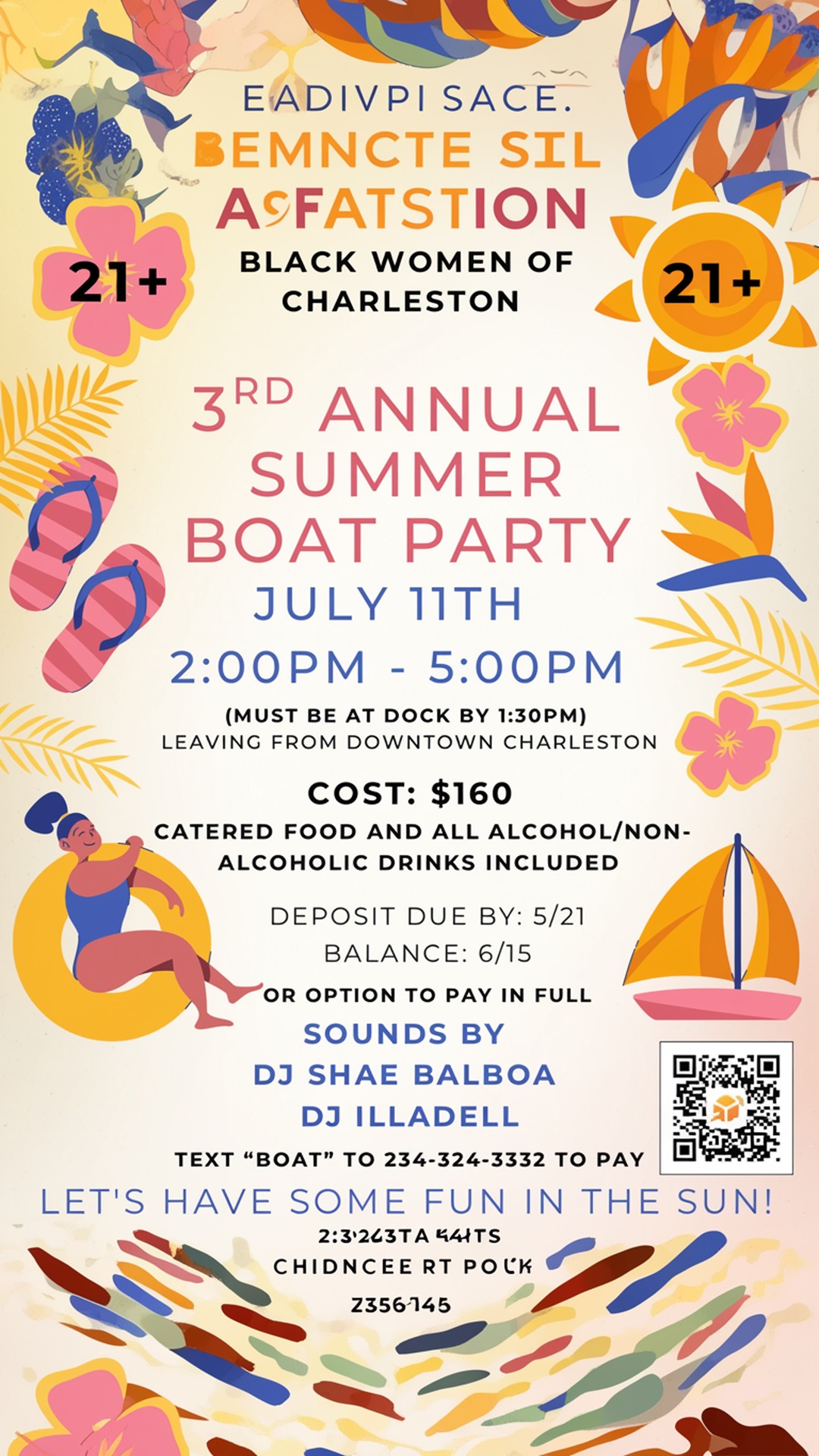 black women of charleston 3rd annual summer boat party