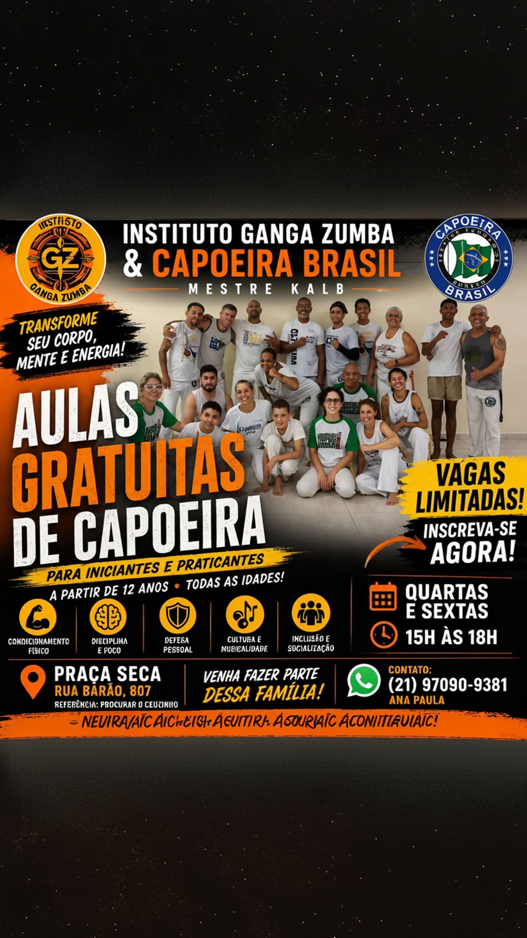 aulas de capoeira