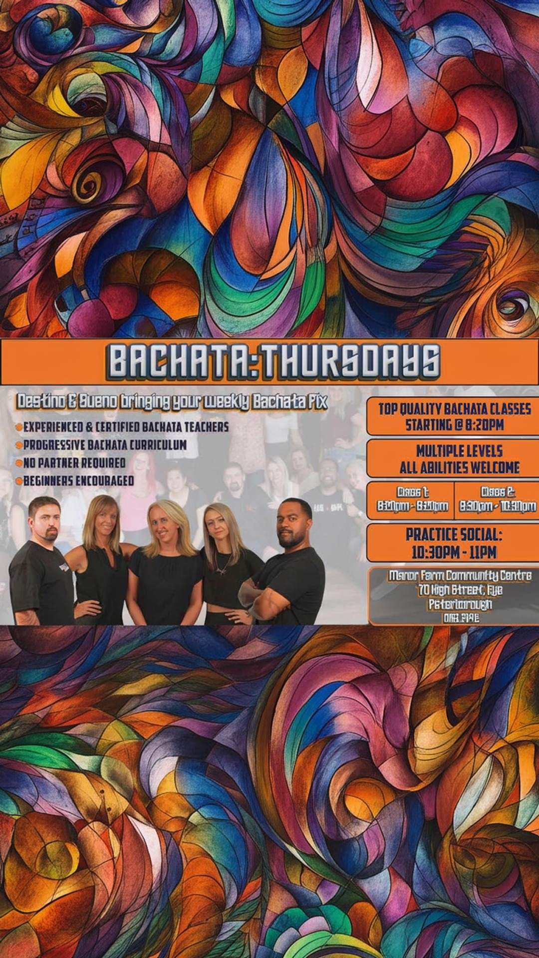 bachata thursdays peterborough with destino & sueno