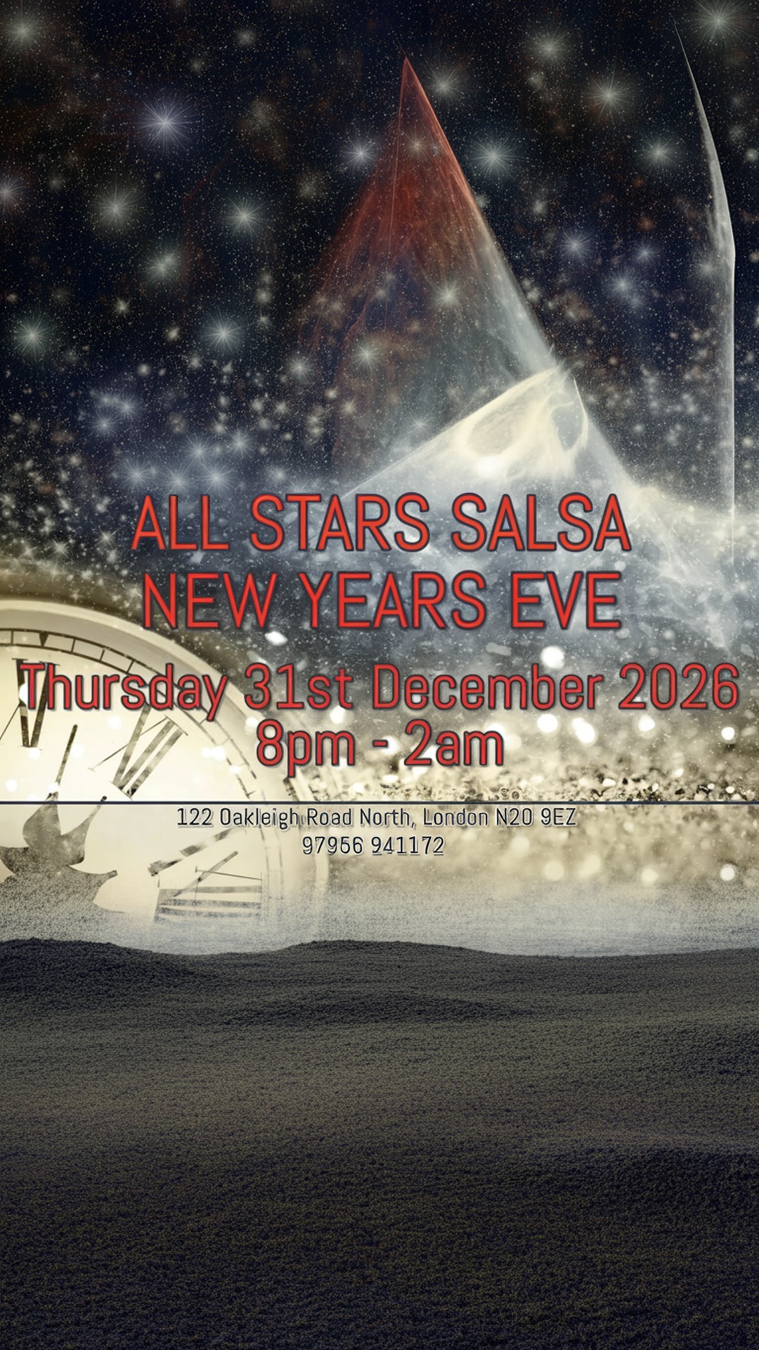 all stars salsa thursday 31st december 2026