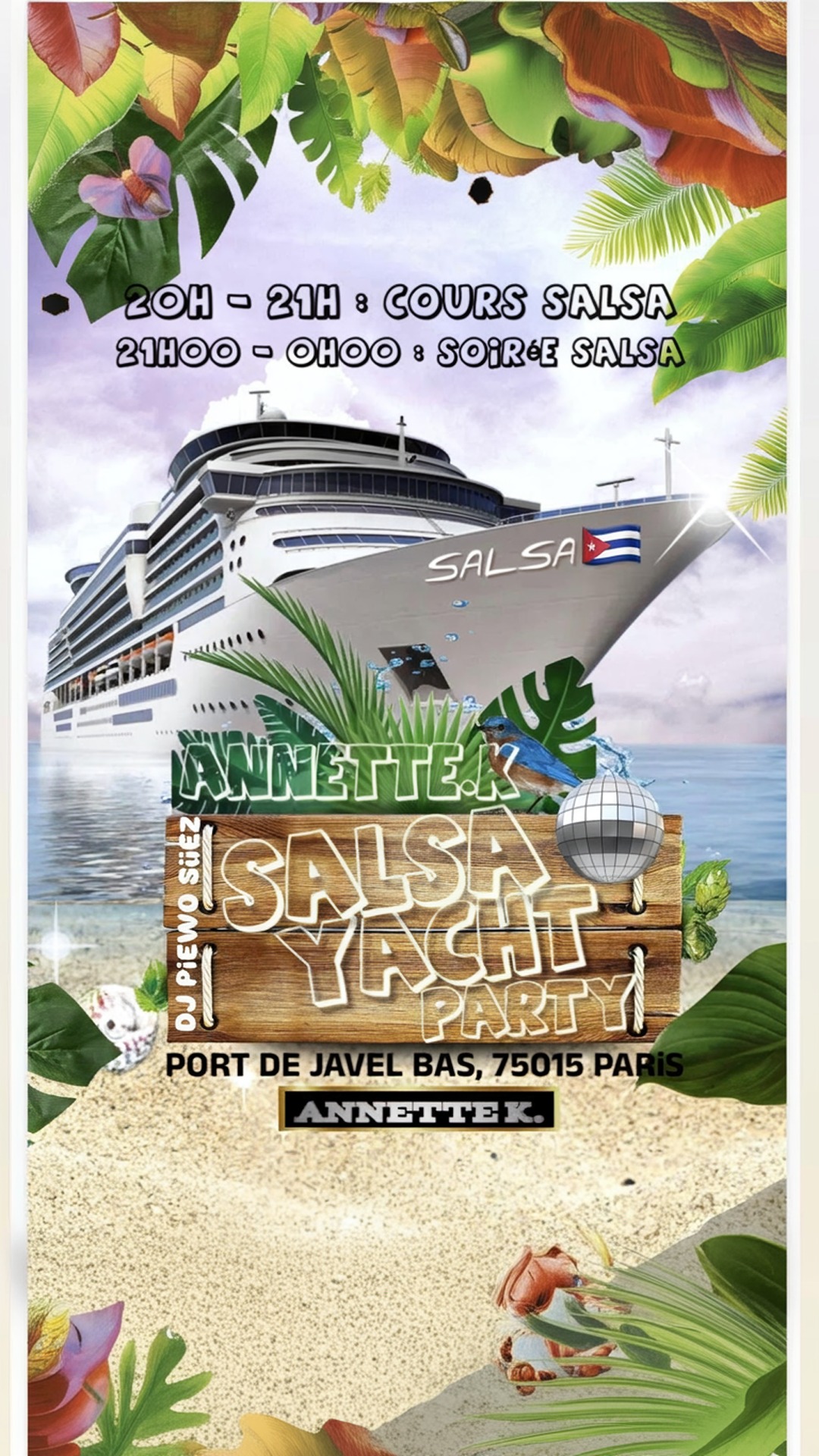 samedi / soirée salsa club paris (péniche)