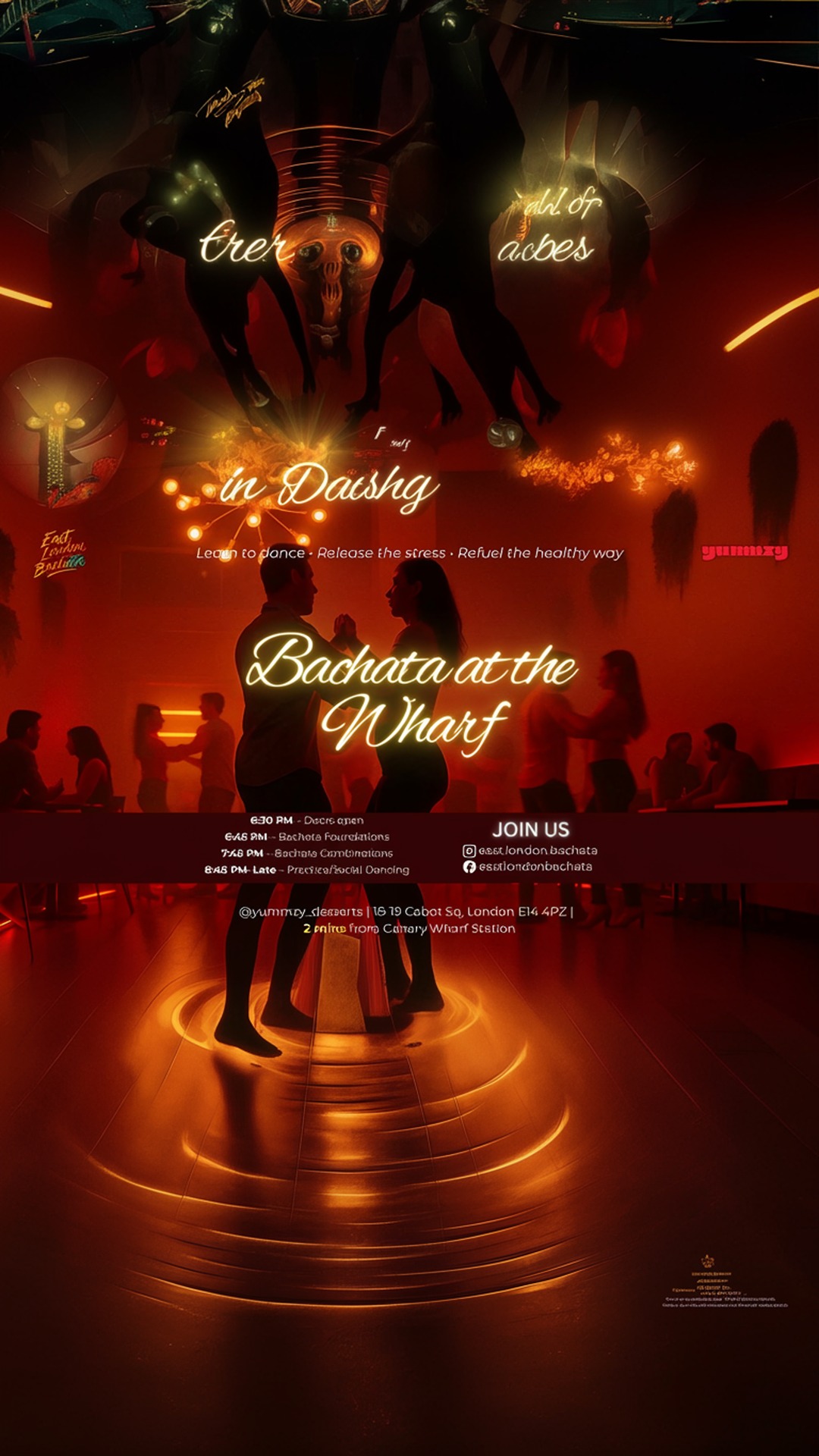 bachata at the wharf – meet people • learn to dance • enjoy great vibes