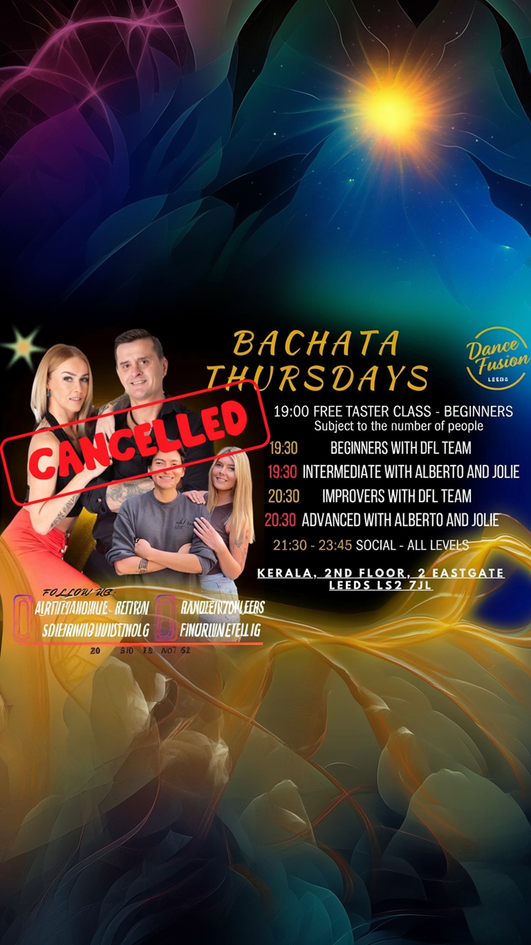 bachata thursdays in leeds - new 4 level structure