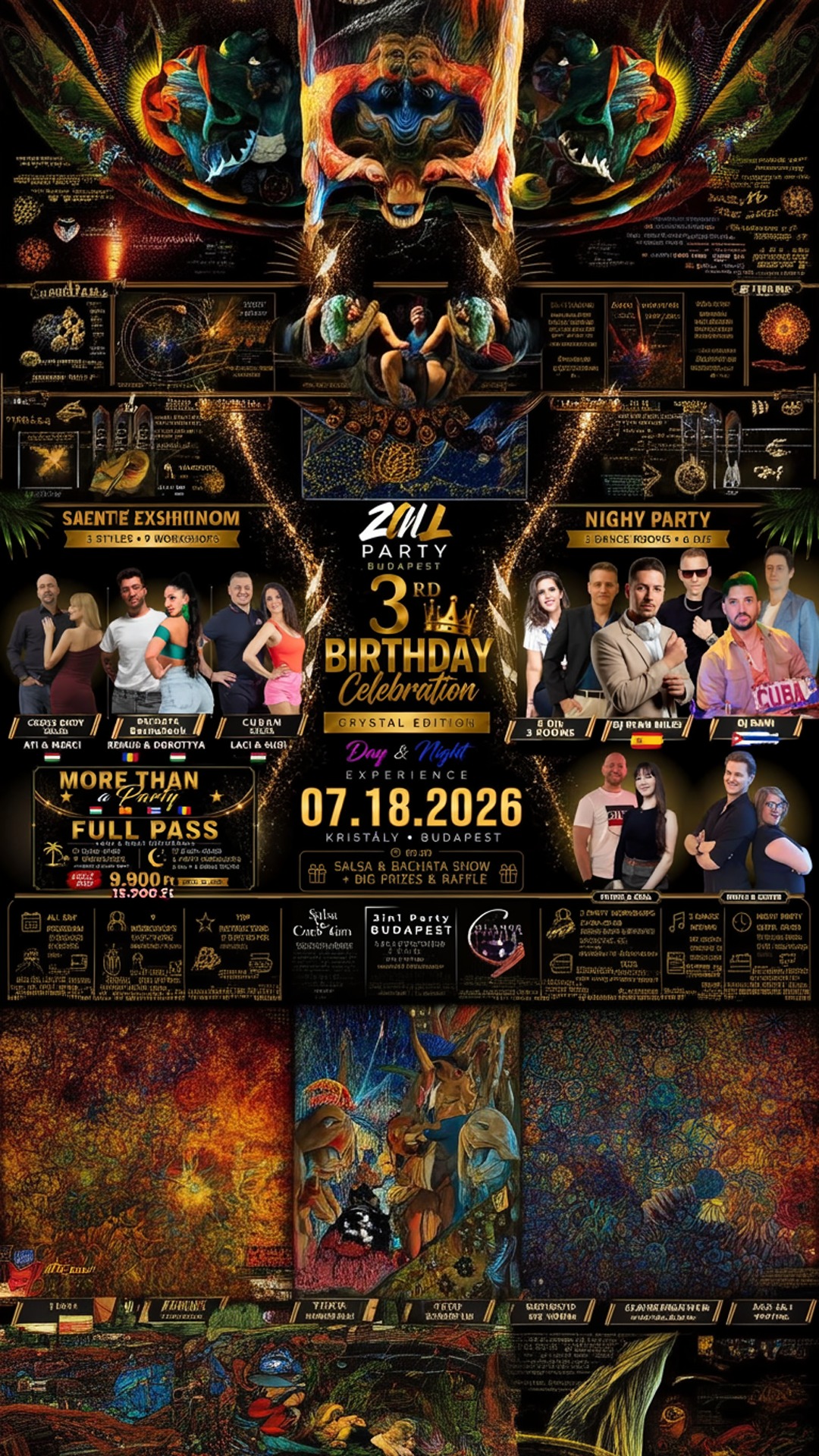 2in1 party budapest – 3rd birthday crystal edition