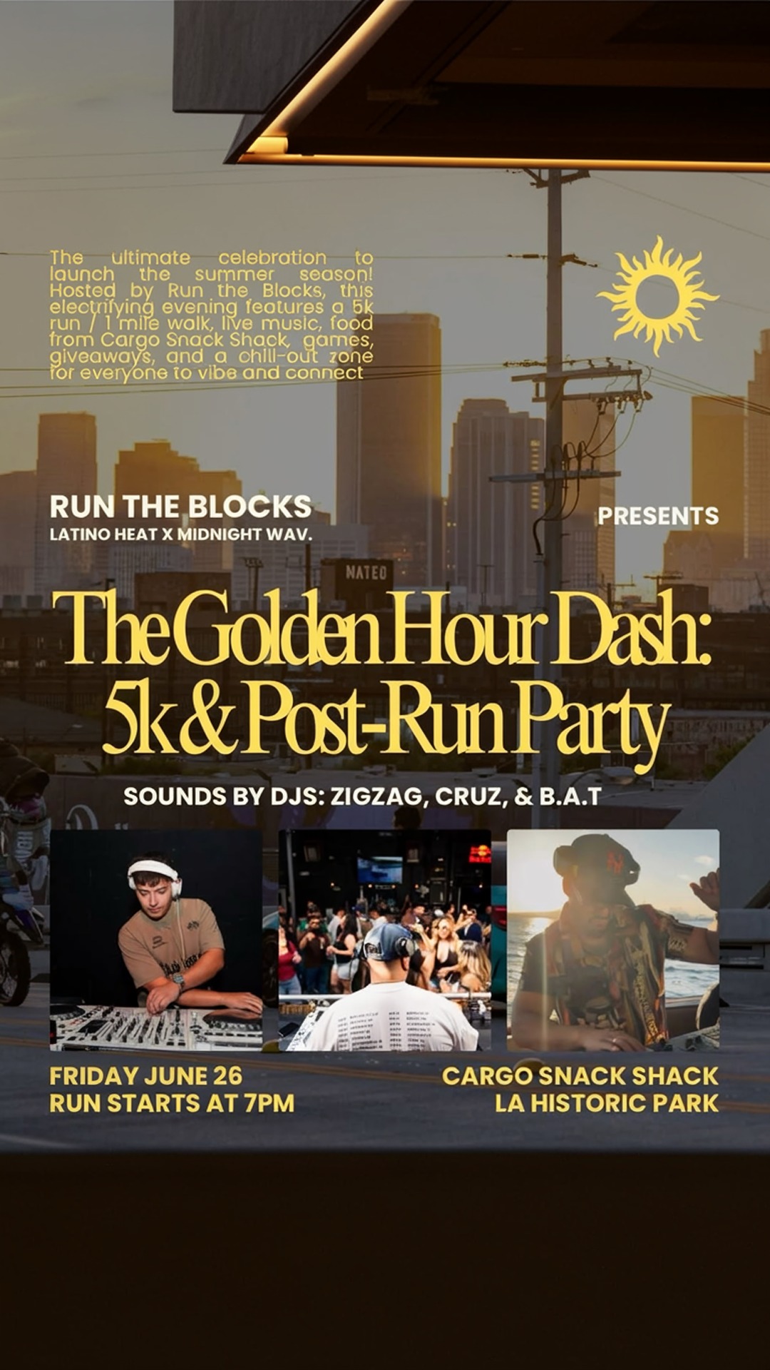 run the blocks presents: the golden hour dash