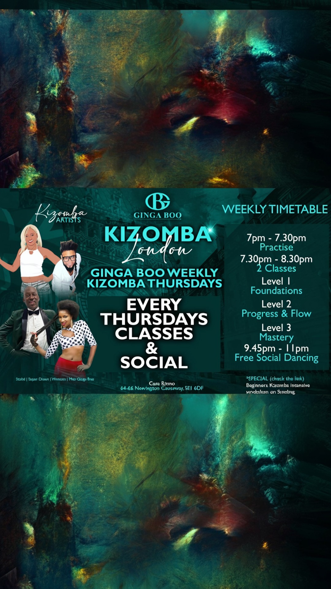 ginga boo weekly kizomba thursdays