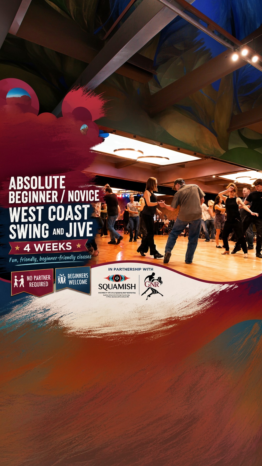 absolute beginner/novice west coast swing & jive (4 weeks)