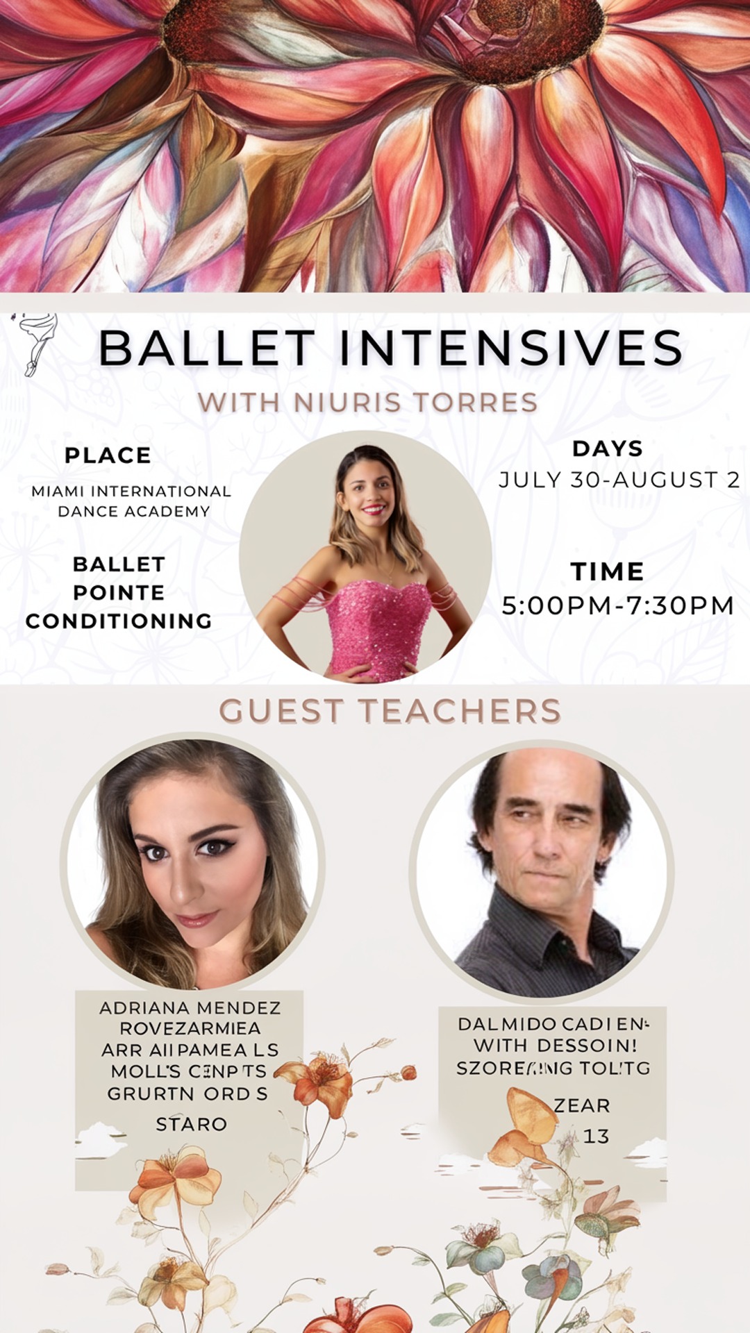 ballet intensives with niuris torres