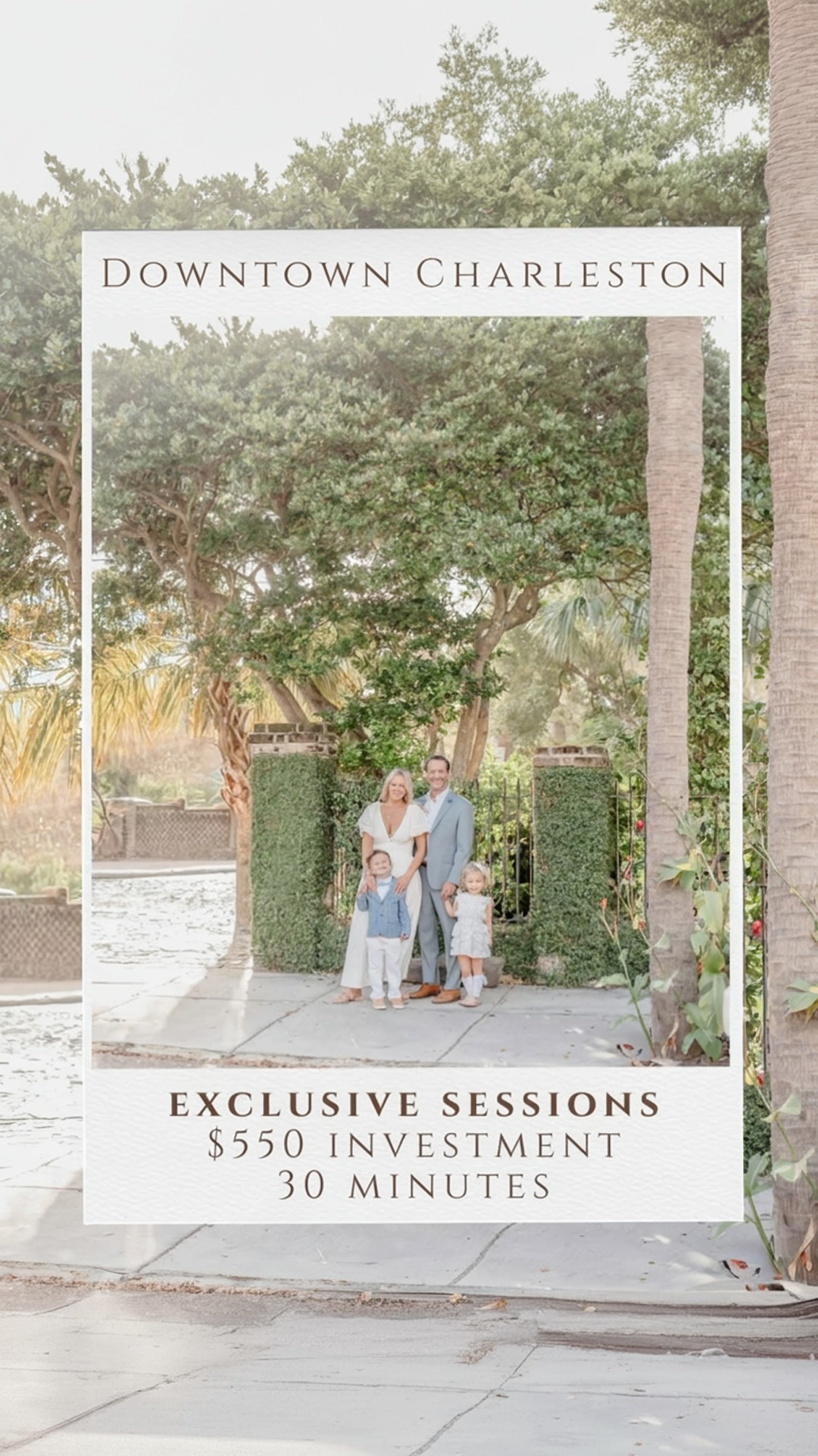 downtown charleston exclusive sessions