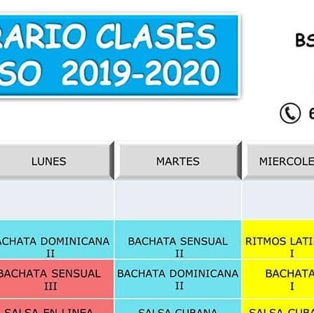 horario clases regulares