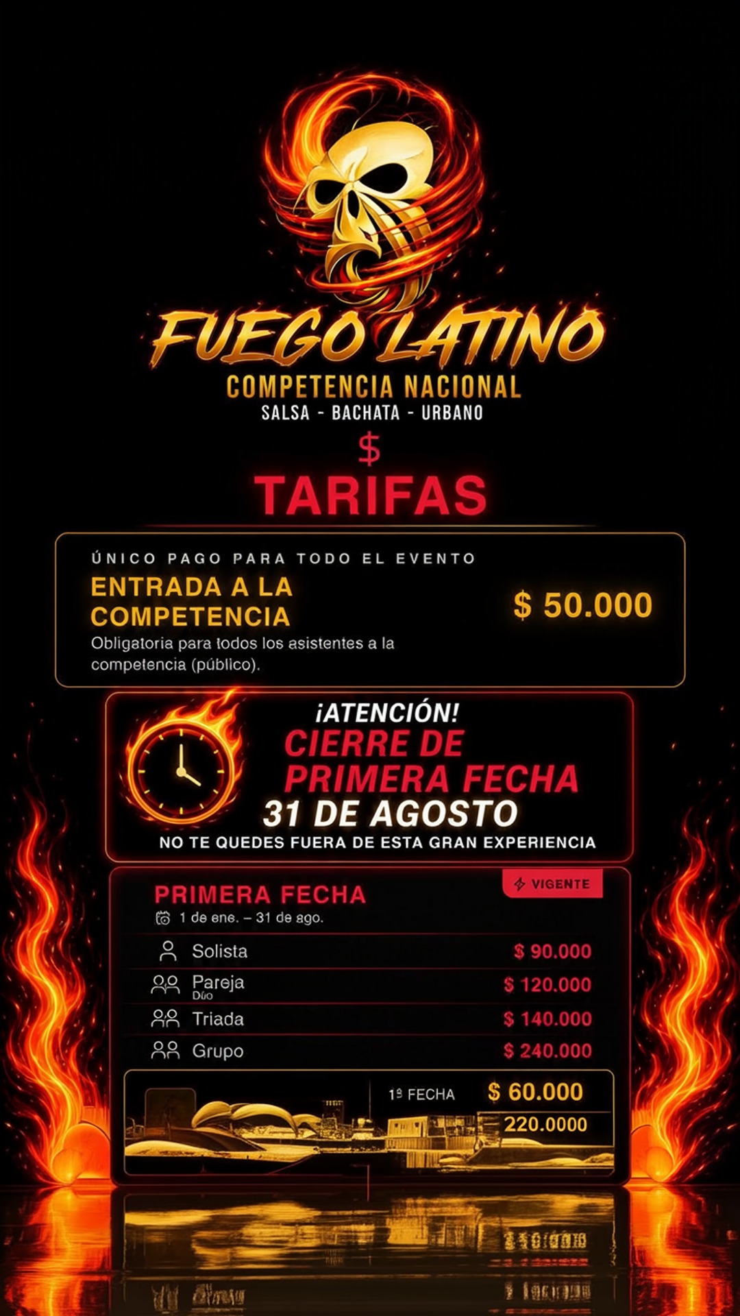 fuego latino competencia nacional