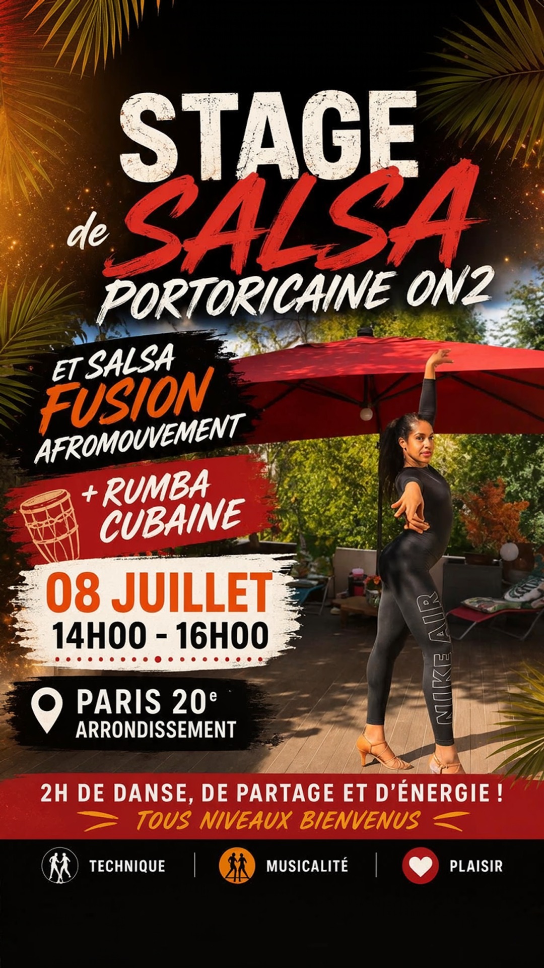 stage de salsa portoricaine on2