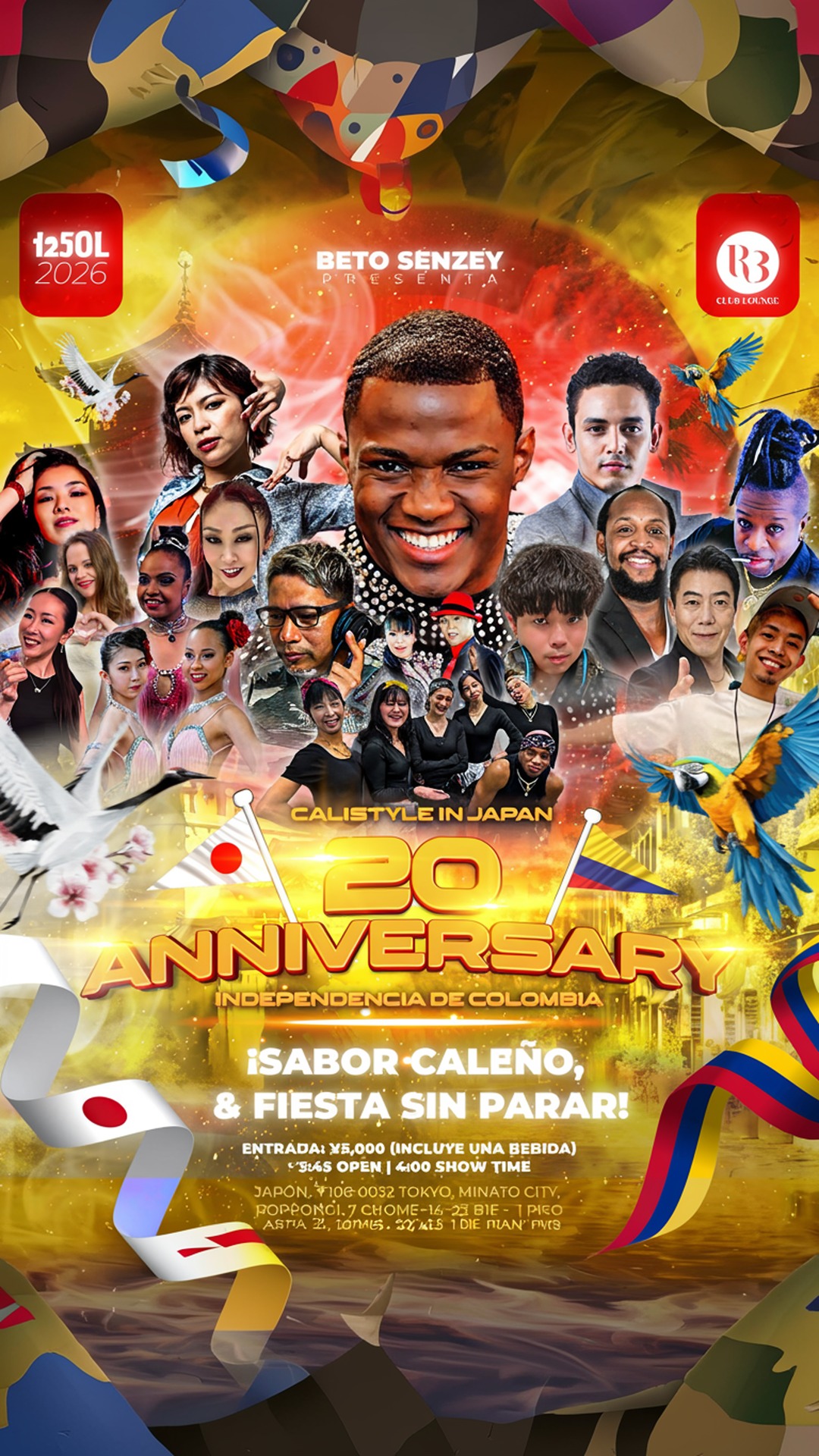 calistyle in japan 20 anniversary - independencia de colombia