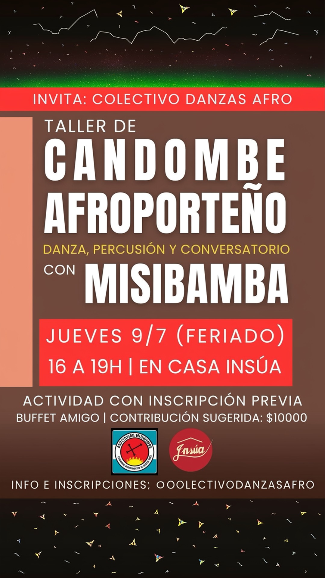 taller de candombe afroporteño