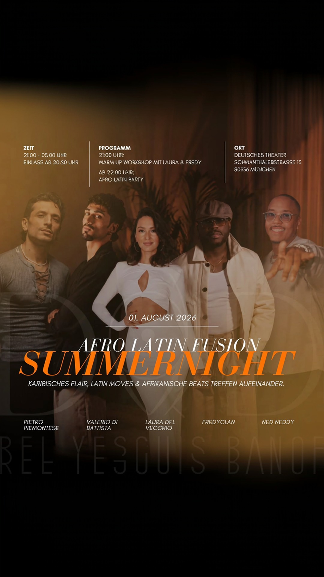 afro latin fusion summernight