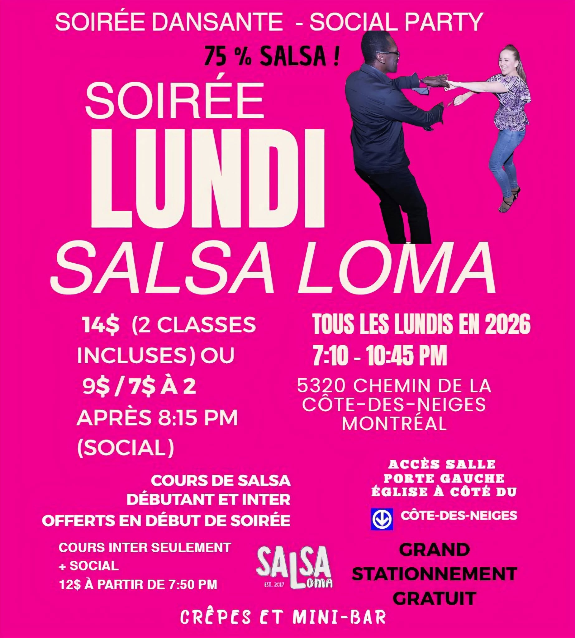 lundi salsa loma