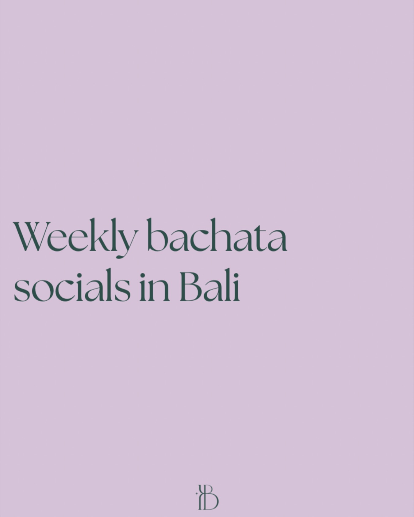 weekly bachata socials in bali