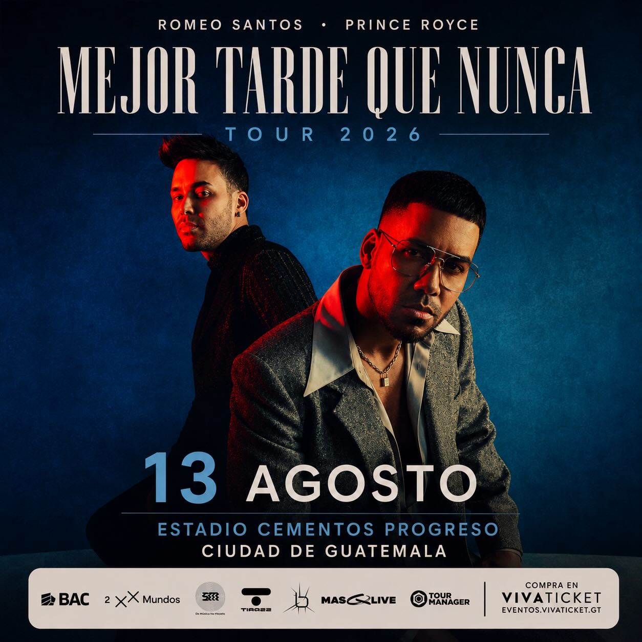 mejor tarde que nunca tour 2026