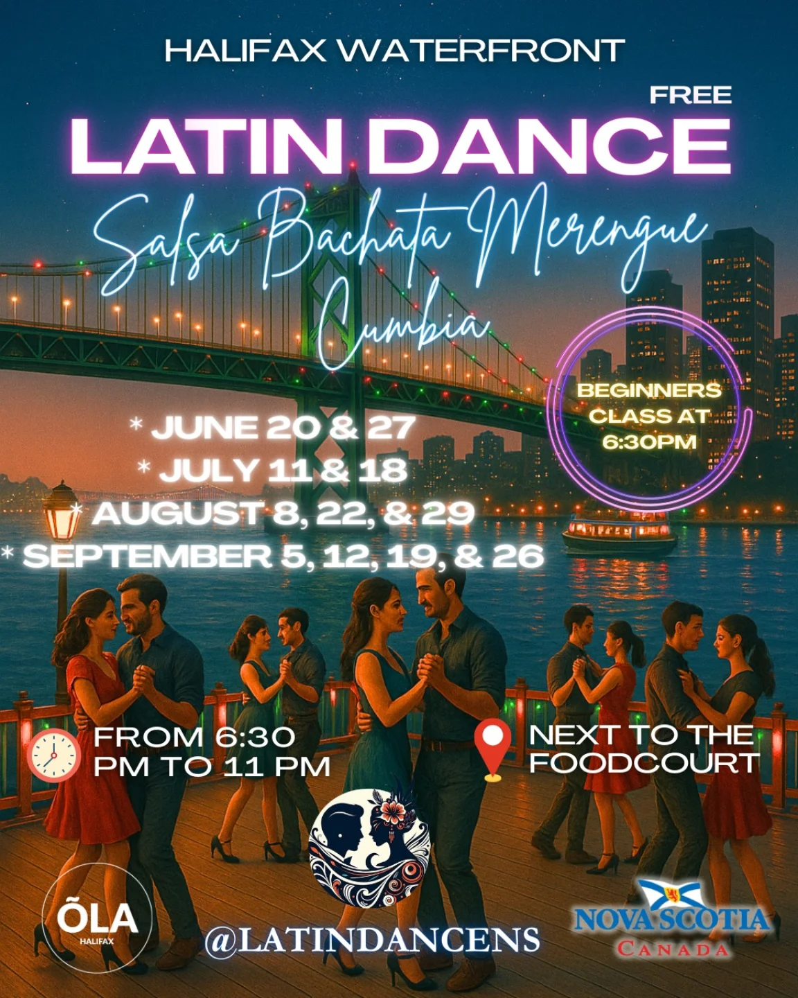 halifax waterfront free latin dance