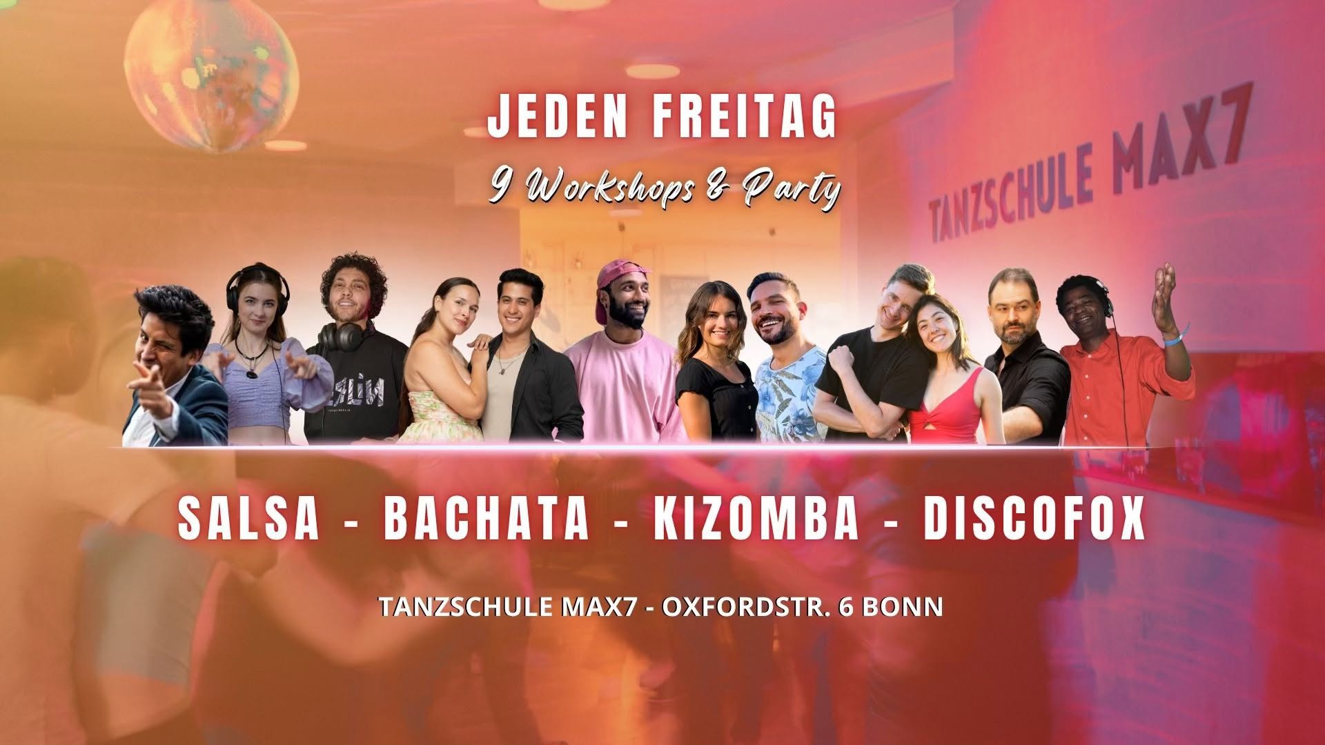 jeden freitag - 9 workshops & party