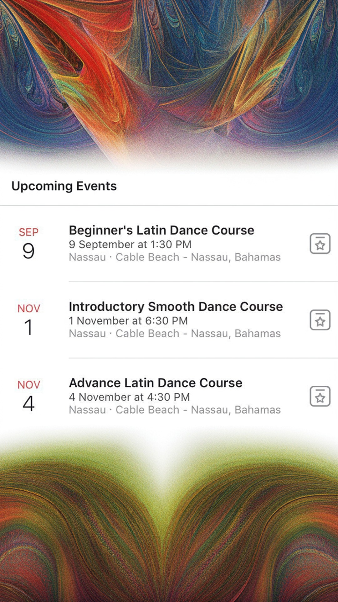 beginner's latin dance course