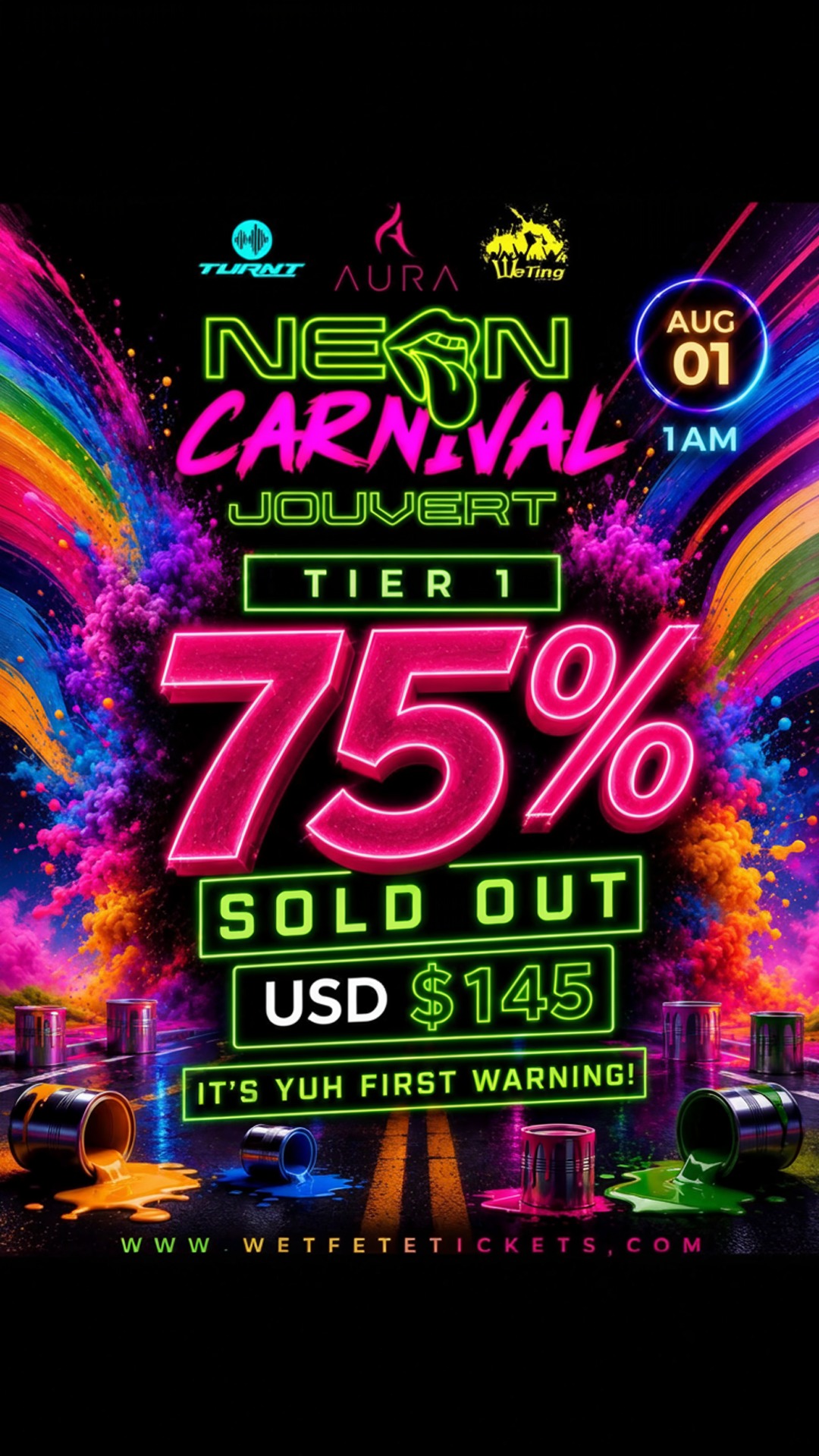 neon carnival jouvert