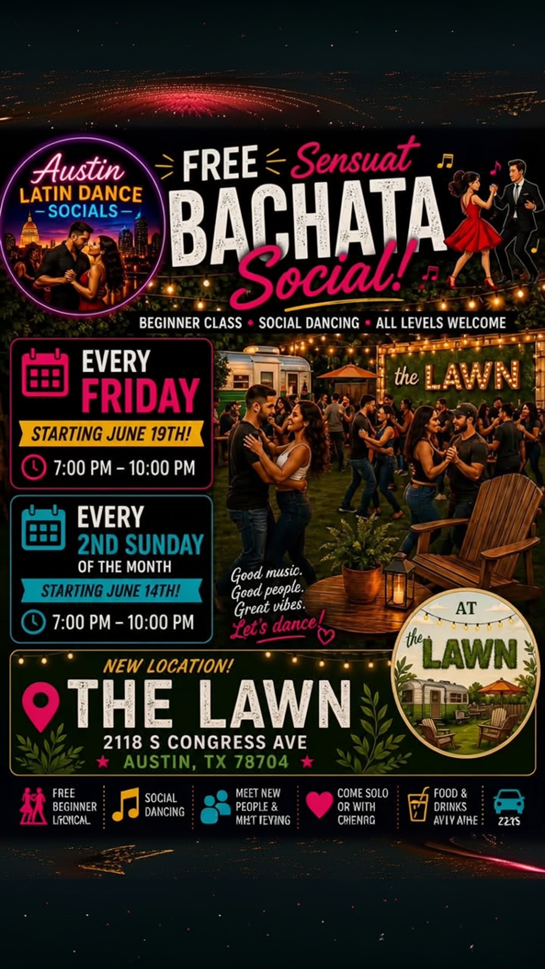 free sensual bachata social
