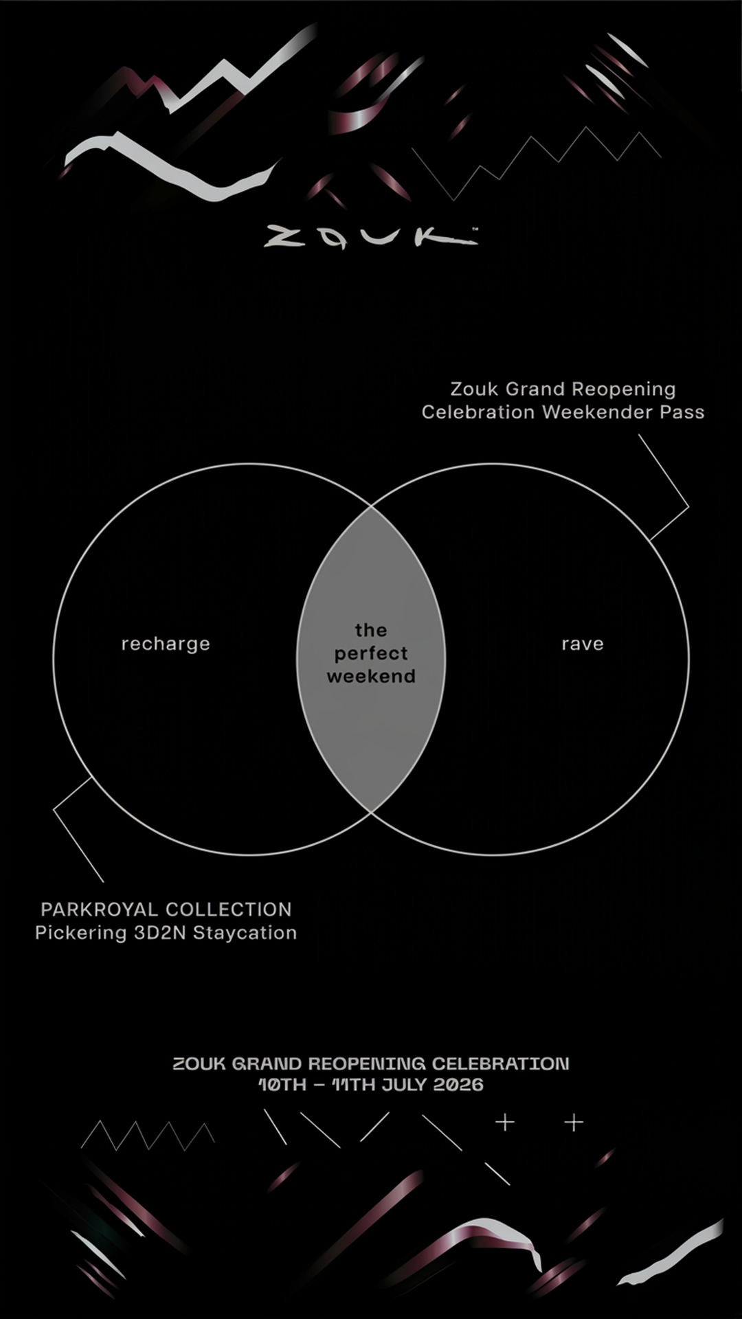 zouk grand reopening celebration weekender pass