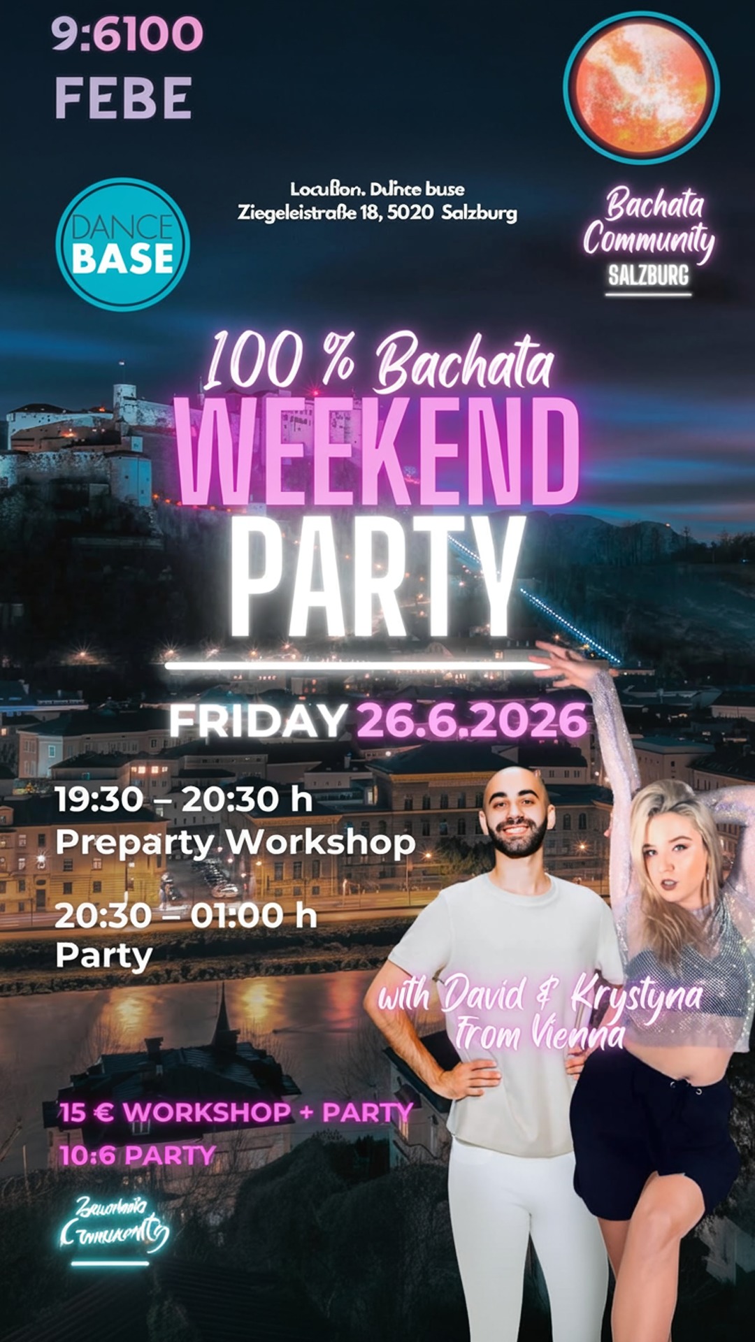 100% bachata weekend party