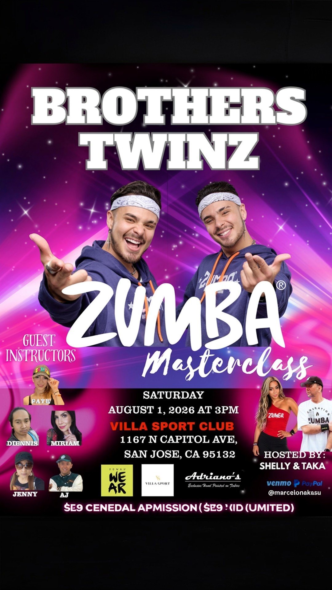 brothers twinz zumba masterclass