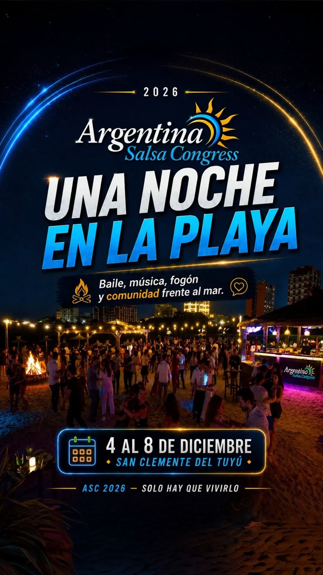 argentina salsa congress 2026 - una noche en la playa