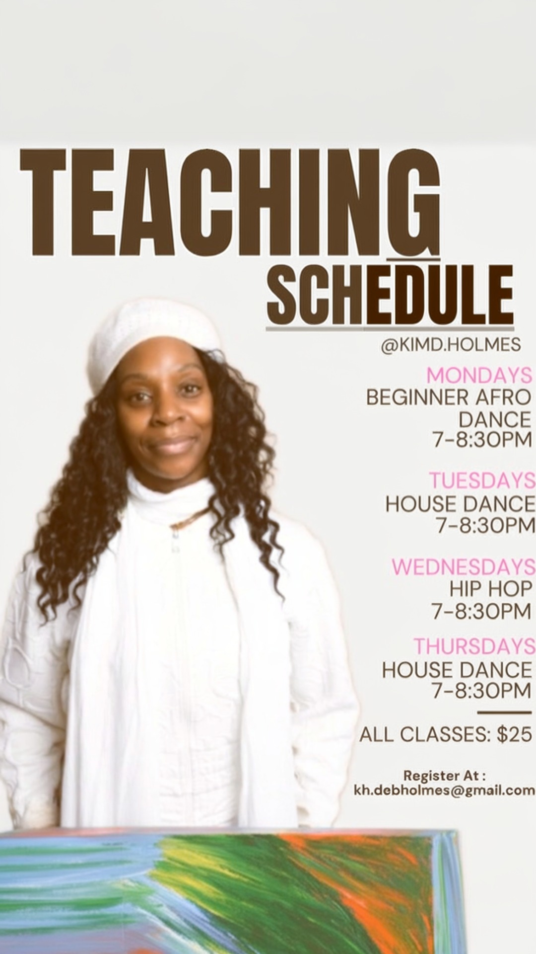 teaching schedule