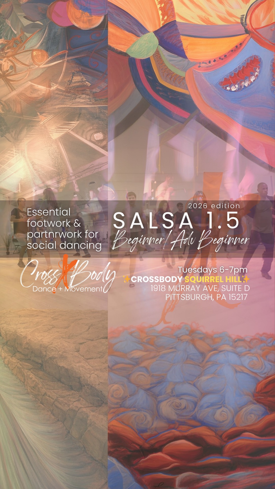 salsa 1.5 beginner/advanced beginner with vincent & rachel
