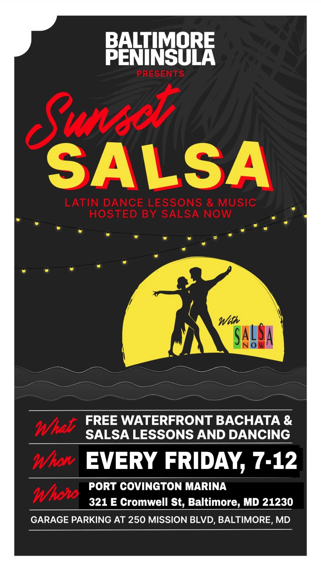 sunset salsa fridays with salsanow