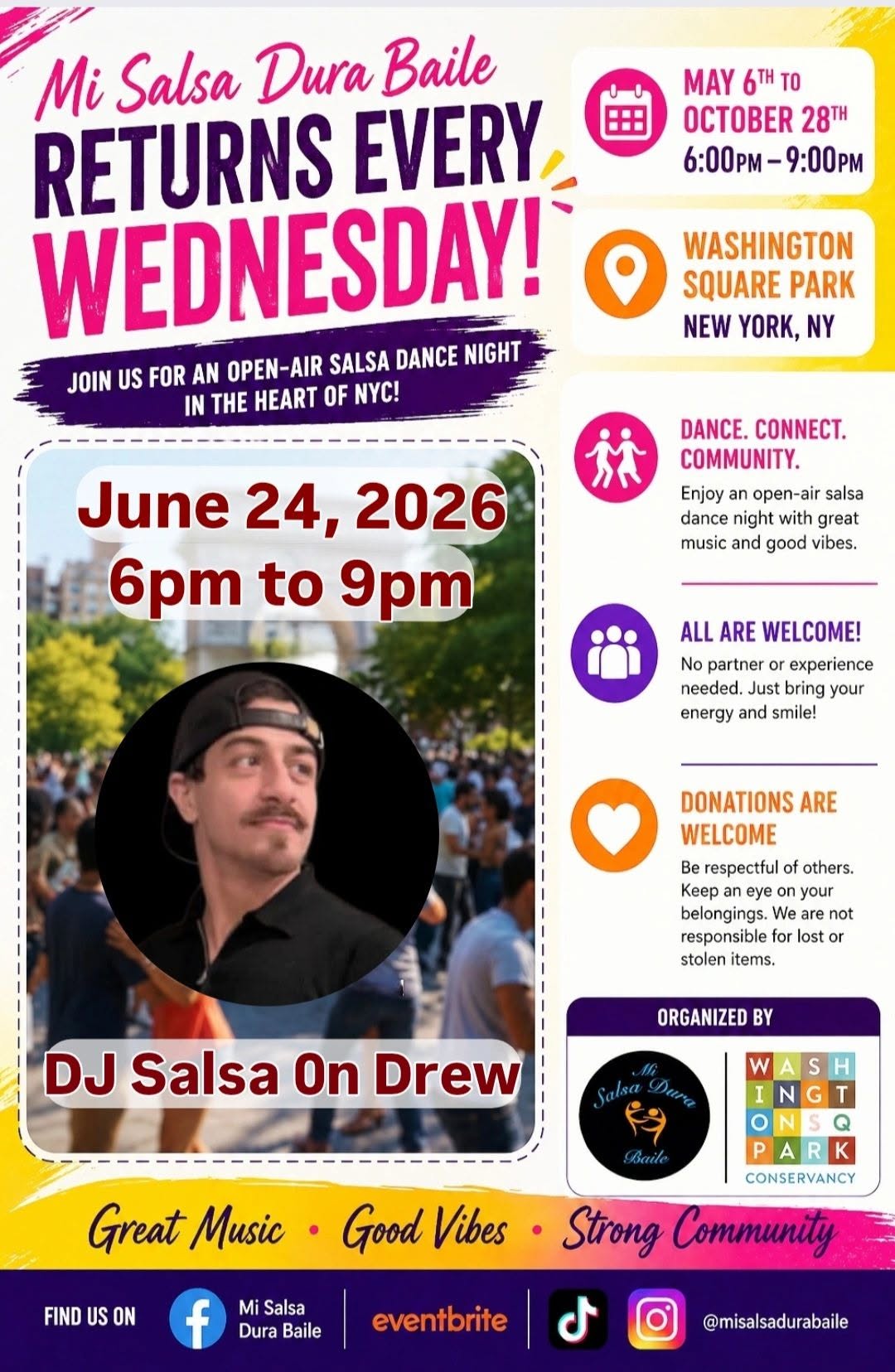 mi salsa dura baile in the park!