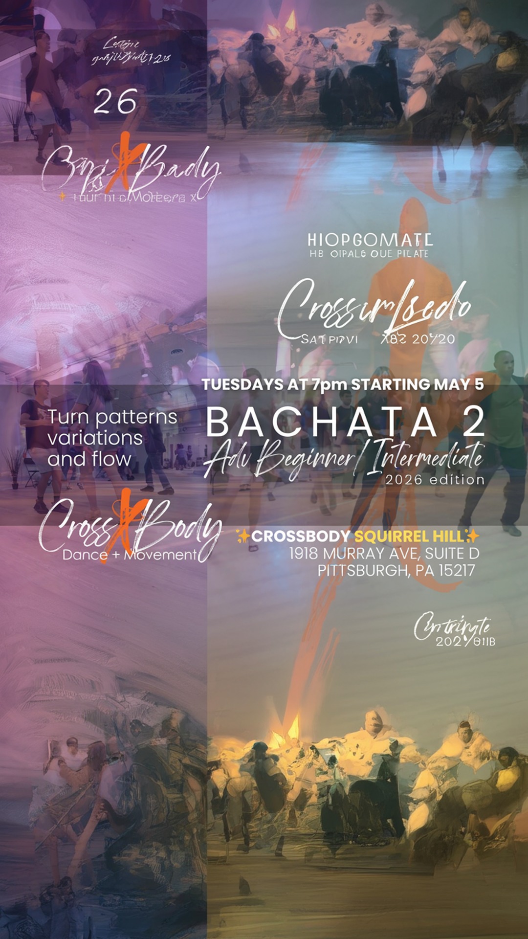 bachata 2 advanced beginner/intermediate with rachel & vincent