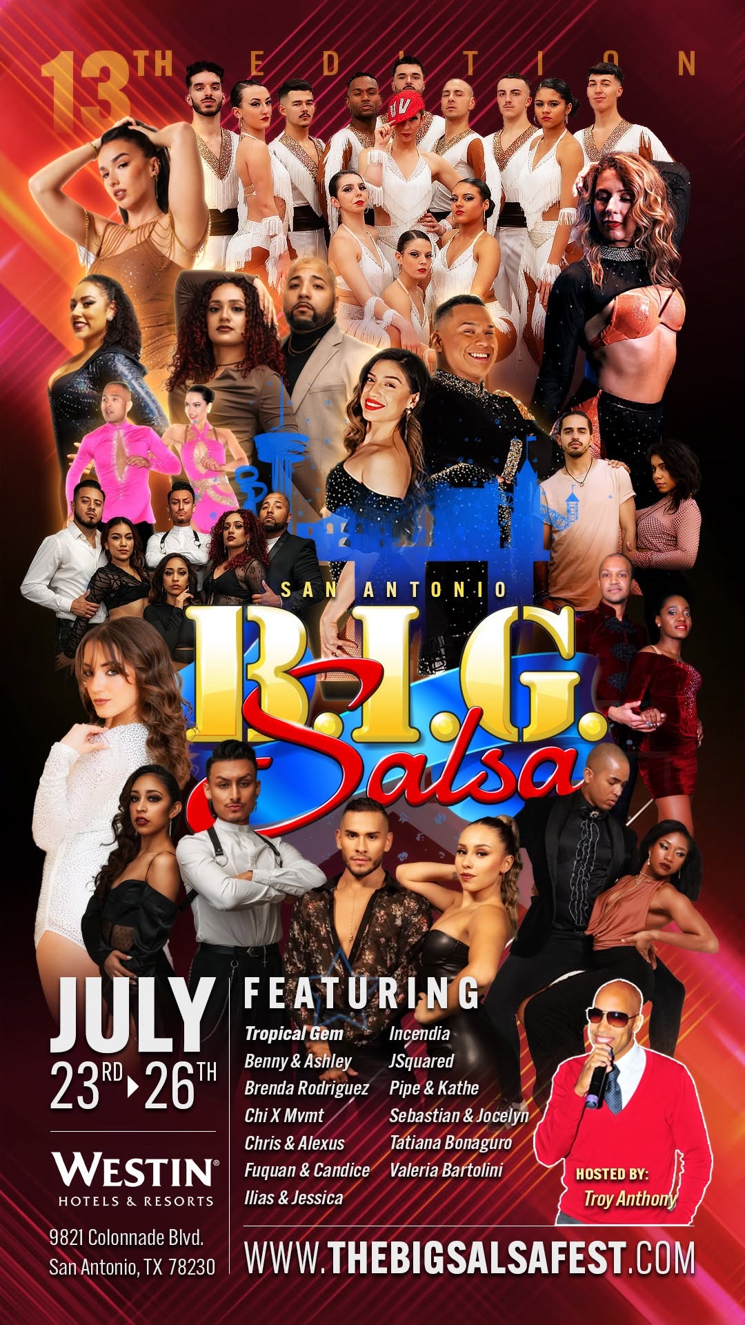 the big salsa fest in san antonio- july 23rd-27th