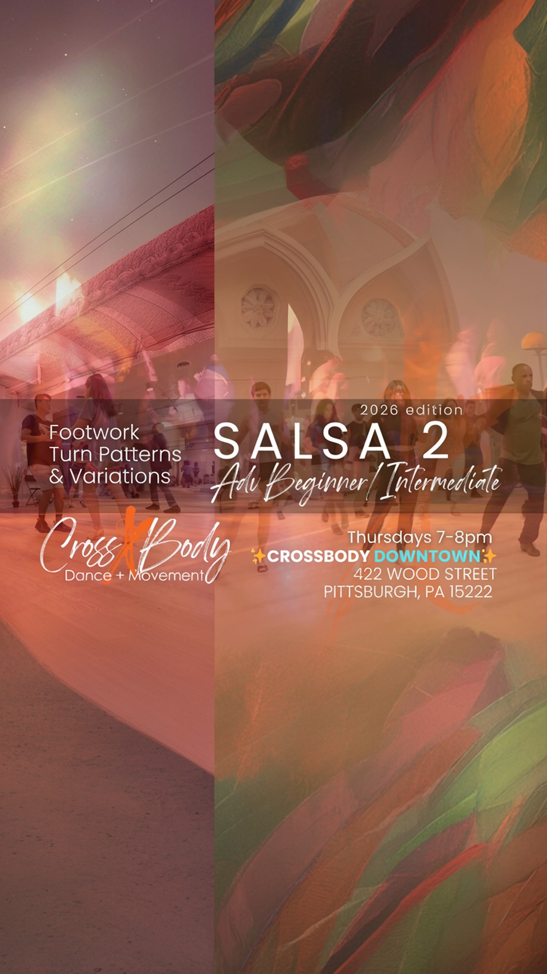 salsa 2 advanced beginner/intermediate with vincent & rachel