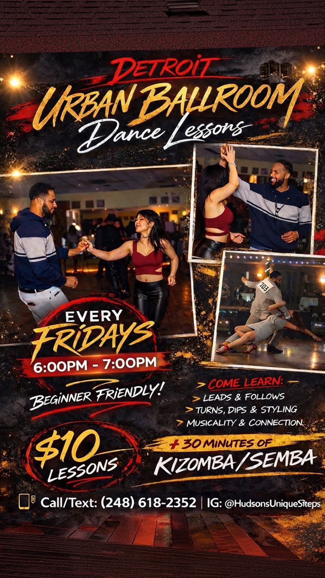 detroit urban ballroom with a splash of kizomba