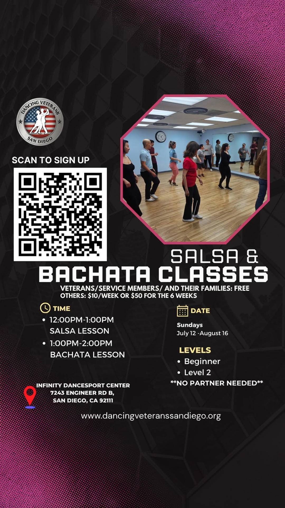 july/august salsa & bachata class series