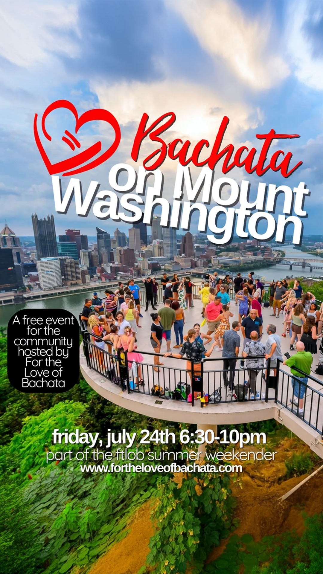 bachata on mt. washington // kick-off to the ftlob summer weekender