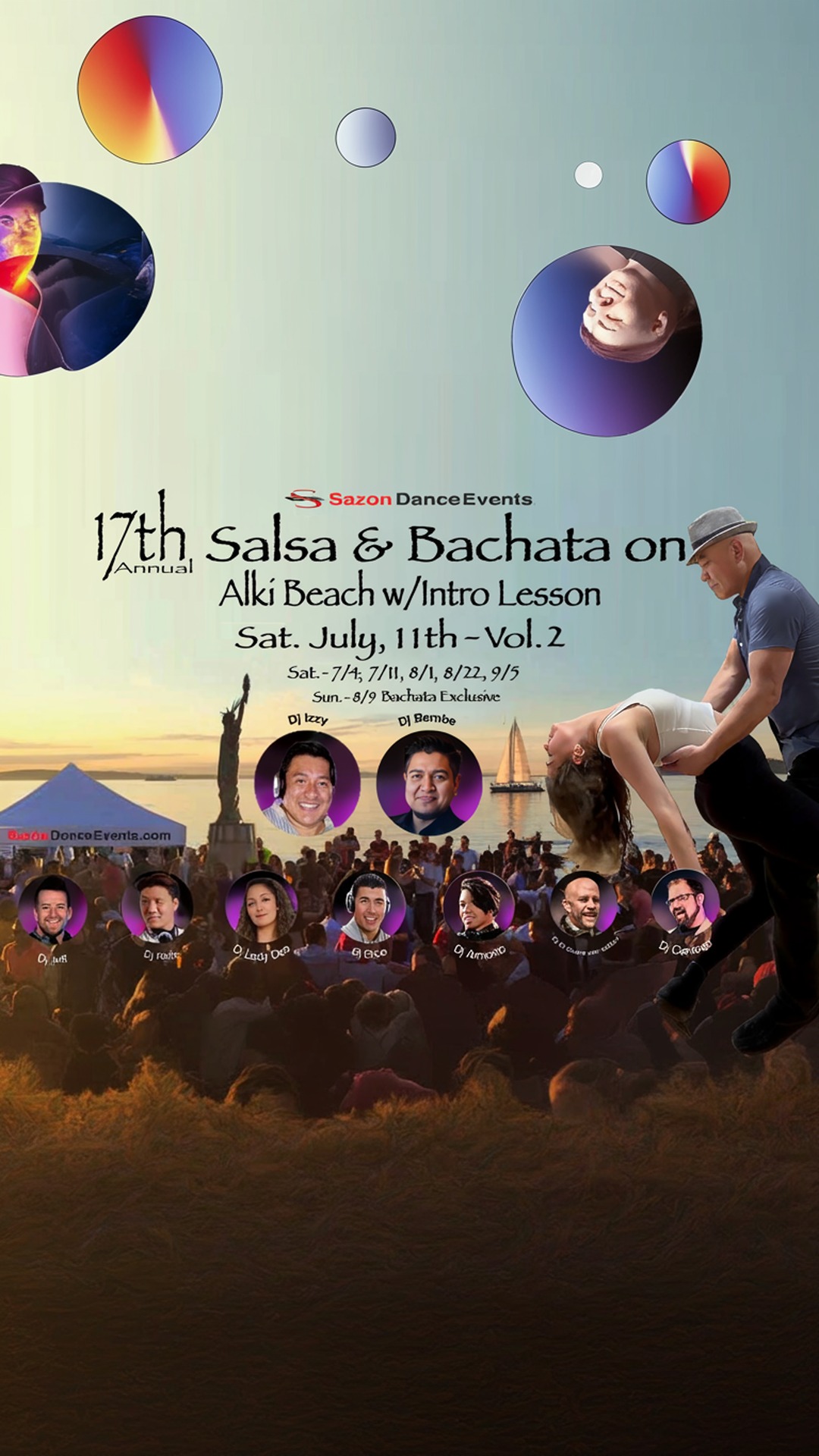 salsa & bachata on alki beach w/intro lesson vol. 2