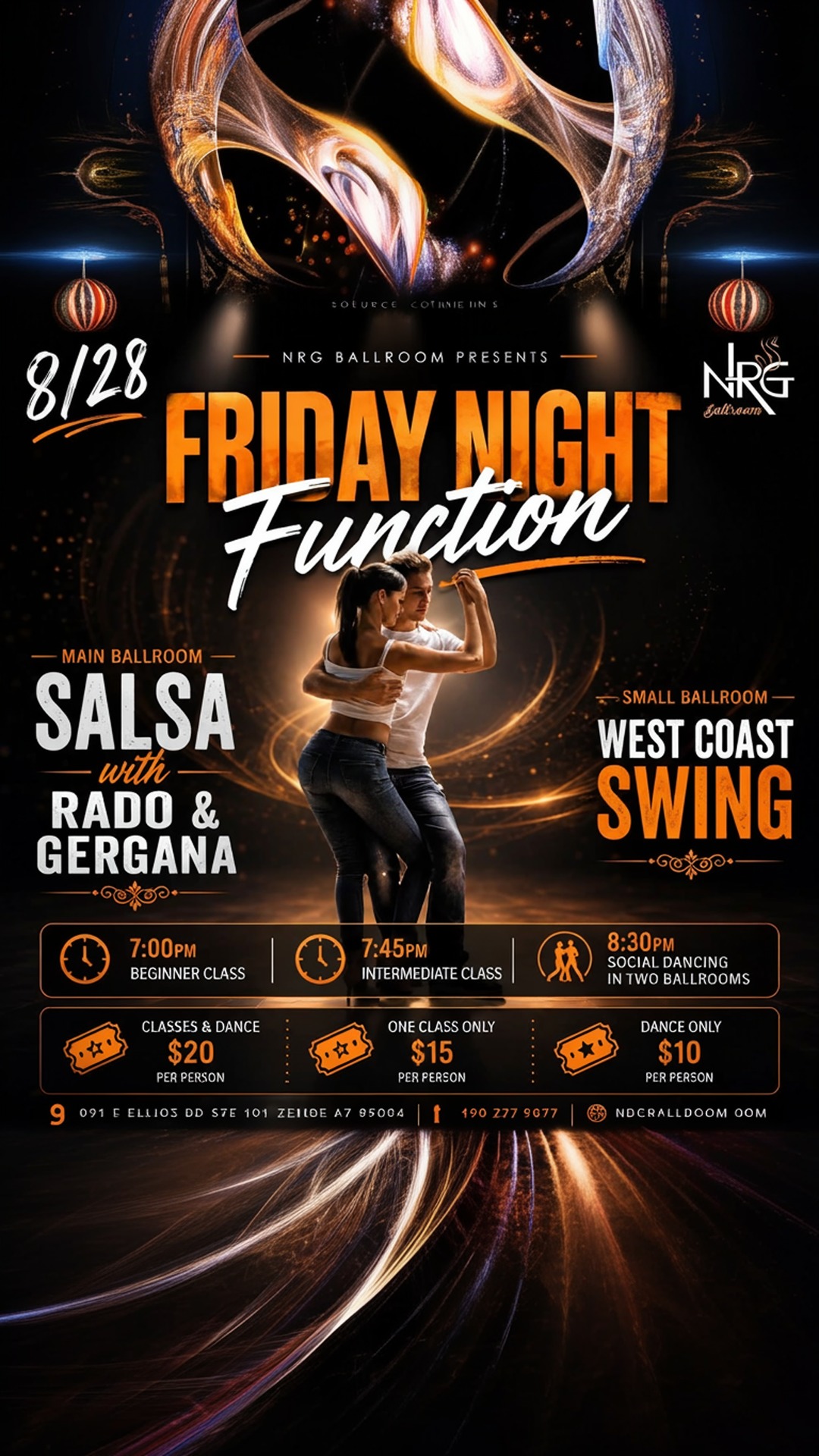 friday night function: salsa & wcs