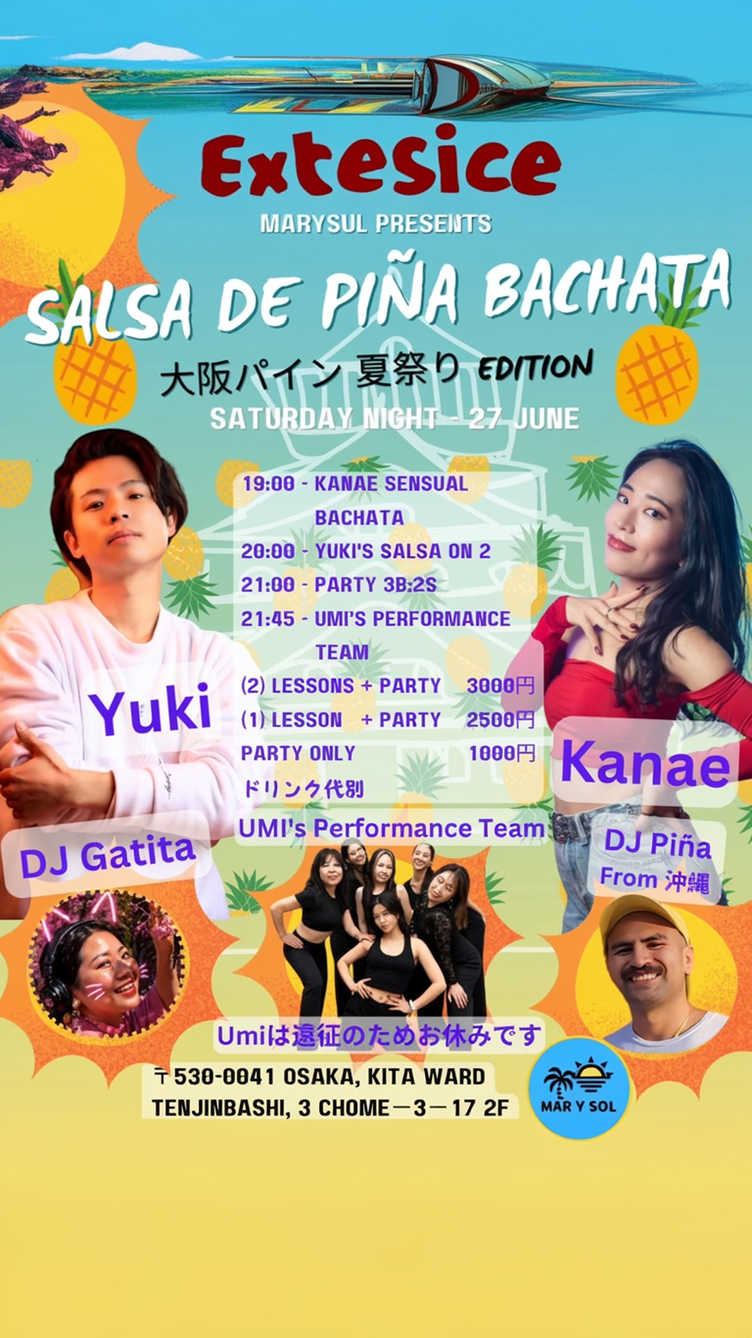 june 27 (sat)! salsa & bachata night @ marysol!